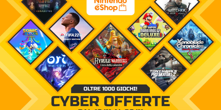 Oltre 1000 titoli per Nintendo Switch in sconto durante le Cyber Offerte, in partenza da giovedì