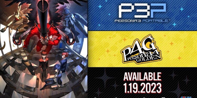 Persona 3 Portable e Persona 4 Golden usciranno il 19 gennaio