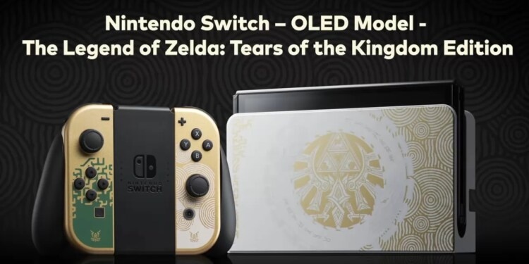 Edizione limitata di Nintendo Switch OLED annunciata per il nuovo Zelda