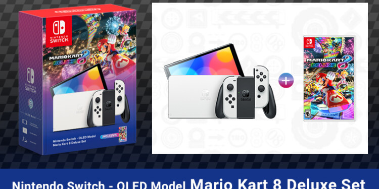 Accendi i motori con il nuovo bundle Switch OLED + Mario Kart 8 Deluxe!