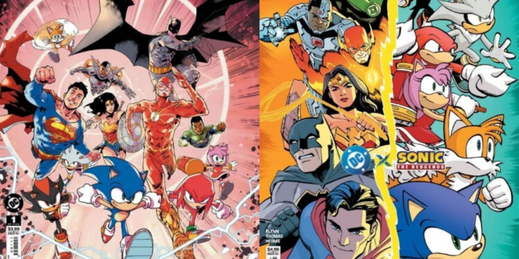 DC rivela il fumetto crossover fra la Justice LEague e Sonic the Hedgehog