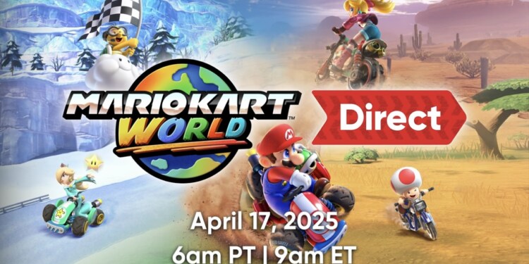 Mario Kart World Direct annunciato per il 17 aprile