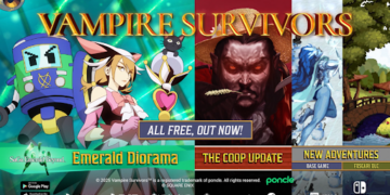 Vampire Survivors: disponibili l’espansione Emerald Diorama e l’aggiornamento Coop!