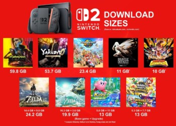 Nintendo Switch 2: quanti giochi contiene la memoria di 256GB?