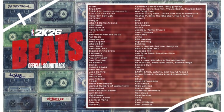 NBA 2K26: svelata la colonna sonora
