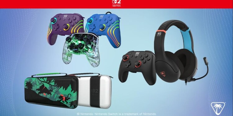 Turtle Beach presenta una nuova ampia gamma di accessori a licenza ufficiale NINTENDO SWITCH 2