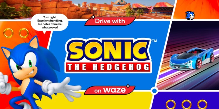 SEGA® e Waze fanno squadra per portare Sonic Hedgehog™ sul tuo navigatore