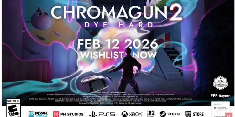 ChromaGun 2: Dye Hard – colori ed azione a febbraio 2026