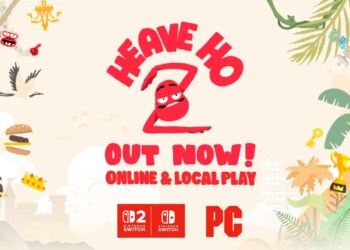 Heave Ho 2, un caotico party game cooperativo senza eguali, arriva oggi su console Nintendo