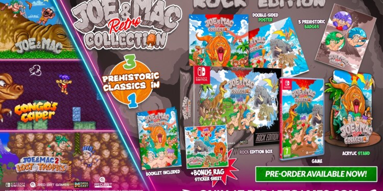 Joe & Mac Retro Collection porta il suo fascino rétro su console e PC in formato digitale il 29 ottobre