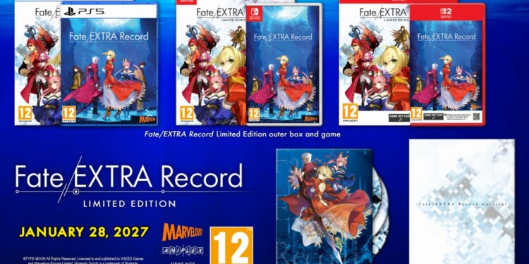 Fate/Extra Record arriverà su Switch il 28 gennaio 2027